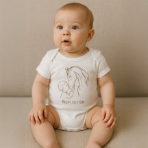 "Born to Ride" Bodysuit pour bébé Cheval | Équestr