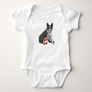 Body Boston Terrier avec boisson