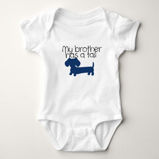 Body Brother (Dachshund) a une queue (bleue) (Devant)