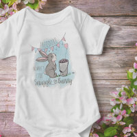 Brouille lapin mignon lapin et coeurs garçons