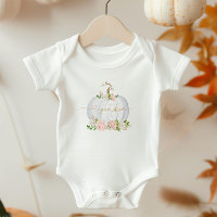 Broussette chute petite tenue citrouille bébé