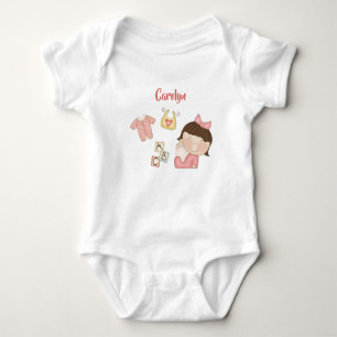 Body Brown Haired Baby Girl - ABC