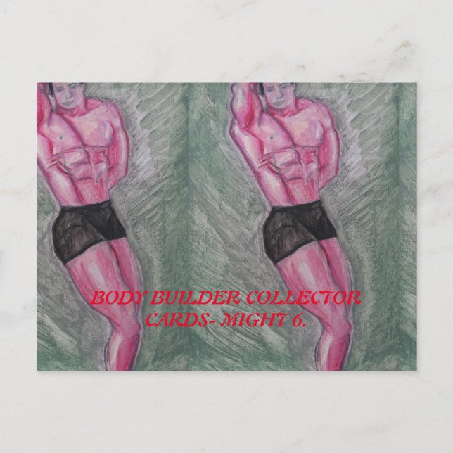 BODY BUILDER COLLECTOR CARDS BY PAULA REILLY. (Front)
