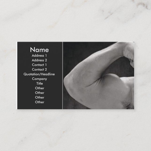 Body Building Business Card (Front)