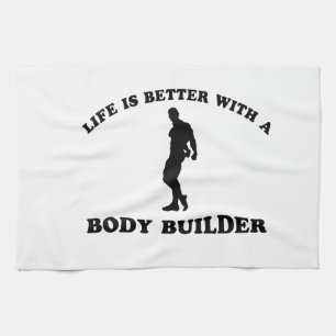 Body Building Gift Designs Kitchen Towel
