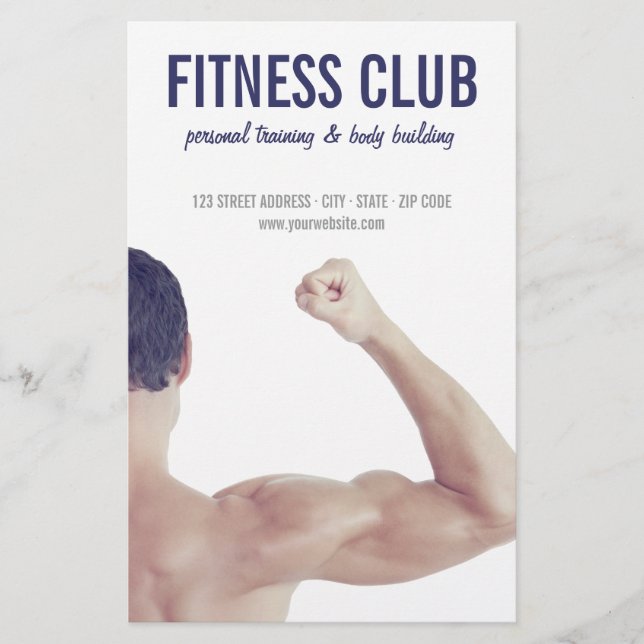 Body Building Gym Fitness Personal Training Flyer (Front)