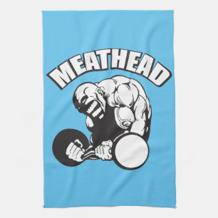 "Body building" Humour - MEATHEAD Kitchen Towel