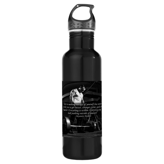 "Body building" Motivational 710 Ml Water Bottle (Front)