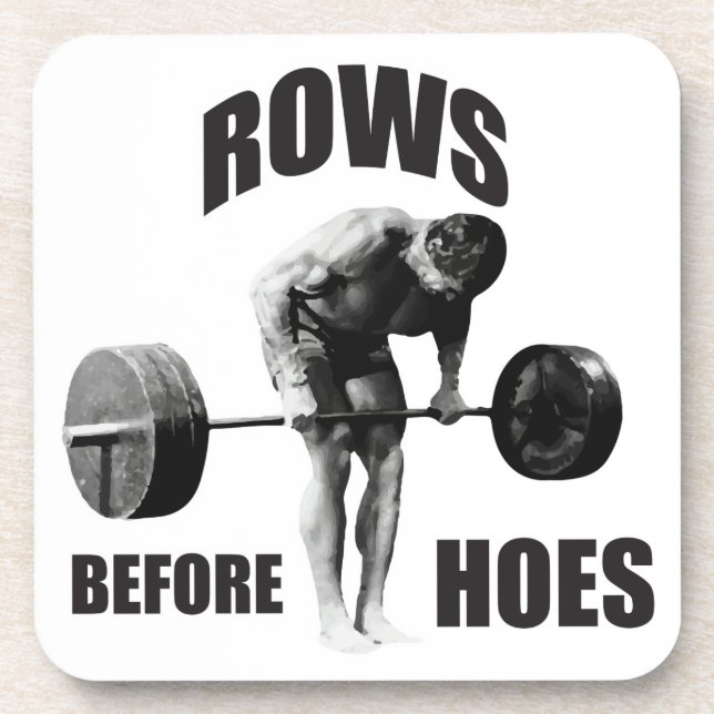 "Body Building" Motivational Humour Coaster (Front)