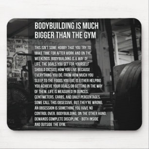 "Body building" Motivational Mouse Pad