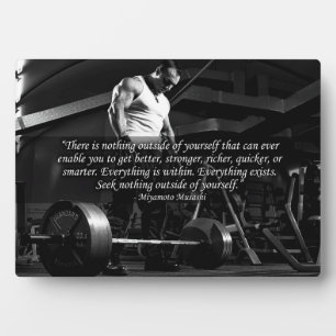 "Body building" Motivational Plaque