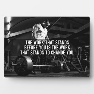 "Body building" Workout Motivational Plaque