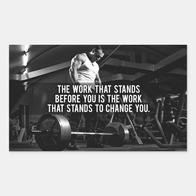 "Body building" Workout Motivational Sticker (Front)