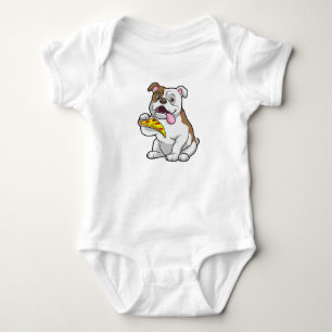 Body Bulldog avec morceau de pizza