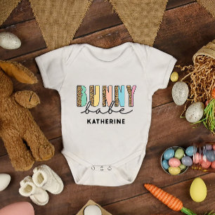 Body Bunny Baby Pâques Ajouter Votre Nom