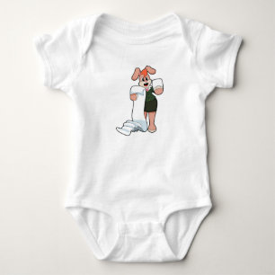 Body Bunny comme secrétaire avec papier