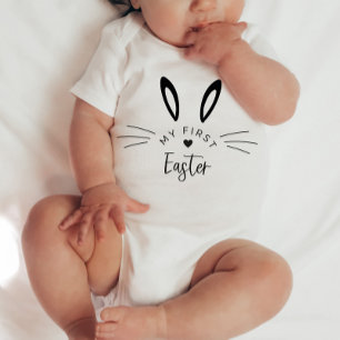 Body Bunny Face Mon premier maillot de bébé de Pâques
