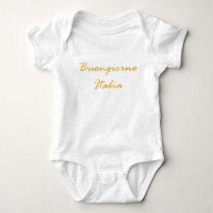 Body Buongiorno Italie. Texte d'or de gradient
