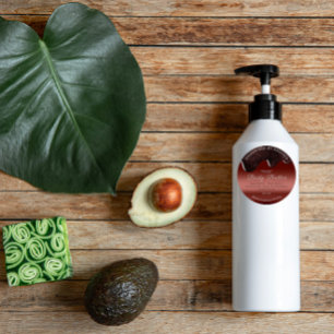 Body Butter Drips Product Packaging Chocolate Classic Round Sticker