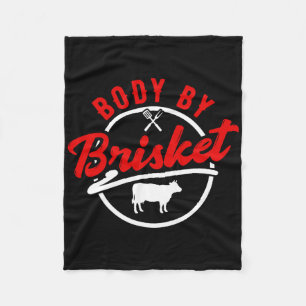 Body By Brisket Bbq 1 Fleece Blanket