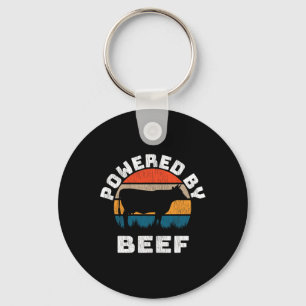 Body By Brisket Bbq Powered By Beef  Keychain