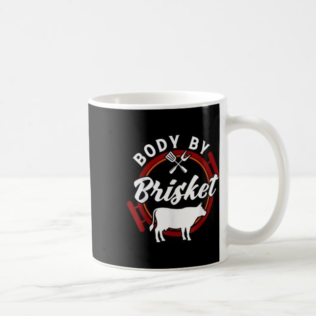 Body By Brisket Funny Bbq Smoker Barbecue Gift _1  Coffee Mug (Right)