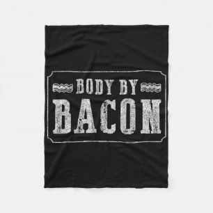 Body By Bycon Bbq Funny  Fleece Blanket
