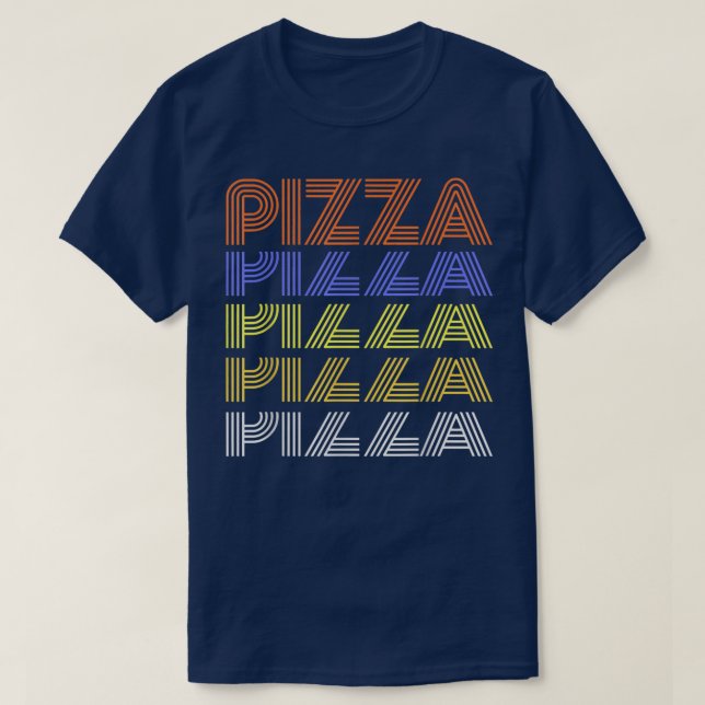 Body By Pizza, I Wonder If Pizza Thinks Of Me, Piz T-Shirt (Design Front)