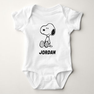 Body cacahuètes Snoopy Ajoutez Votre Nom