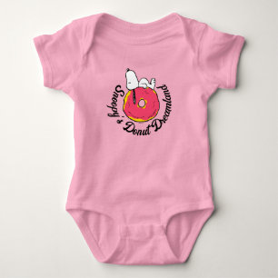 Body cacahuètes   Snoopy Donut rose