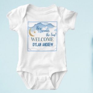 Body Cadeau bébé garçon ! Bienvenue avec ça