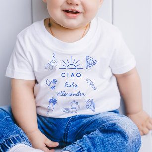 Body Cadeau de Baby Shower Thème Italien Mignon Ciao Bé