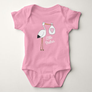 Body Cadeau de naissance cigogne Fille Rose