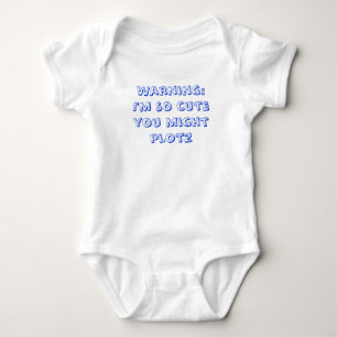 Body Cadeau juif mignon de bébé - "si mignon/Plotz