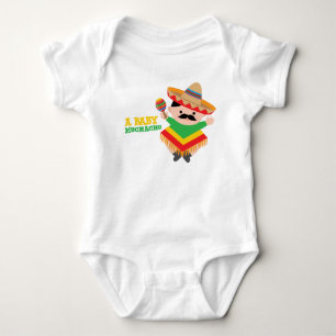 Body Cadeau pour bébé mexicain, Baby shower Fiesta Cade
