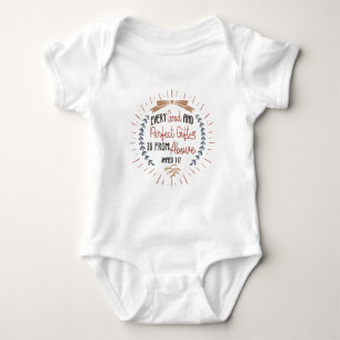 Body Cadeaux de Baby shower religieux   Citation de la 
