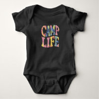 Camping Filles d'été Camp Life Tie-Die Rétro