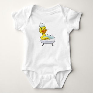 Body Canard à la baignade avec baignoire et mousse