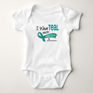 Body Cancer ovarien JE PORTE TEAL POUR MA GRAND-MAMAN