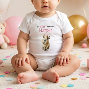 Body Capybara First Birthday • Birthday Outfit