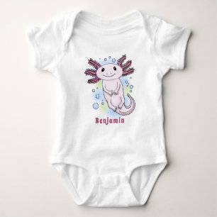 Body Caricature axolotl rose adorable