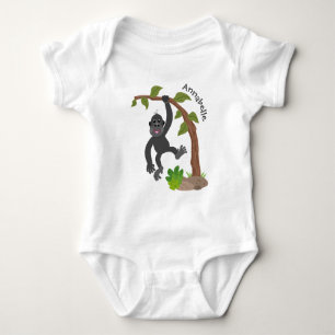 Body Caricature de bébé gorille joyeux