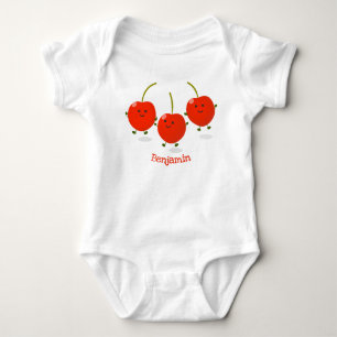 Body Caricature de cerises rouges à sauter mûr