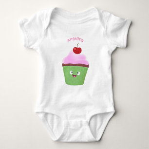 Body Caricature de cupcake joyeux