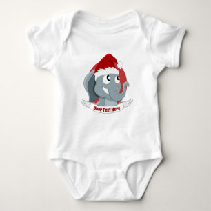 Body Caricature de Noël avec un mignon corps bébé d'élé