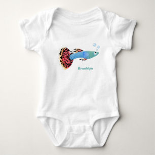 Body Caricature de poisson tropical guppy très chic