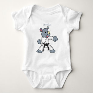 Body Caricature de rhino kung fu
