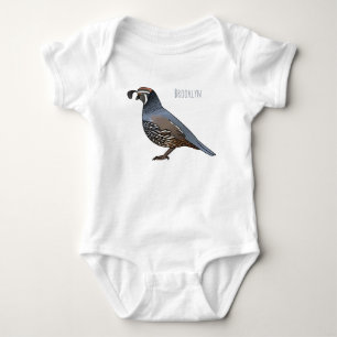 Body Caricature d'oiseau de caille de Californie