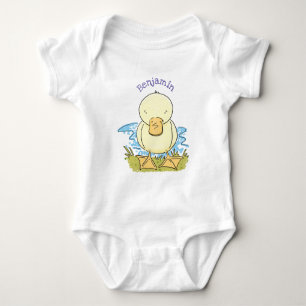 Body Caricature jaune mignon pour canard bébé