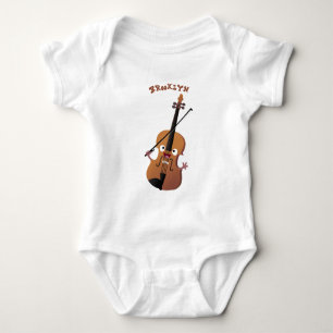 Body Caricature musicale de violon amusant et personnal